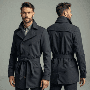 Tailored men's trench coat