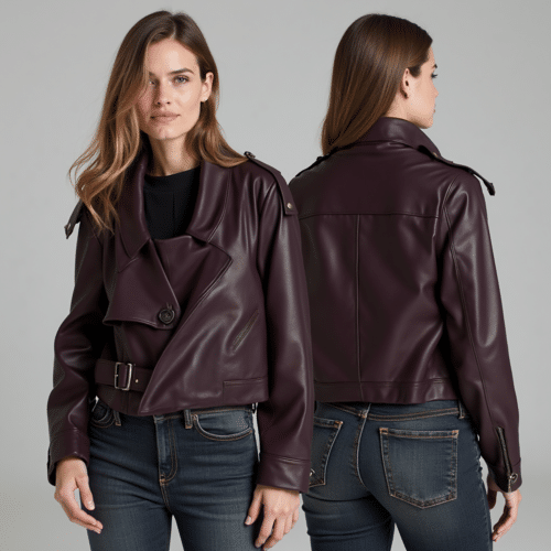 cropped burgundy leather jacket 1 cropped burgundy leather jacket