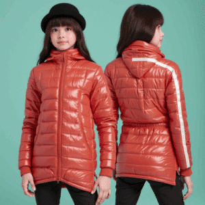 children's long padded winter jacket