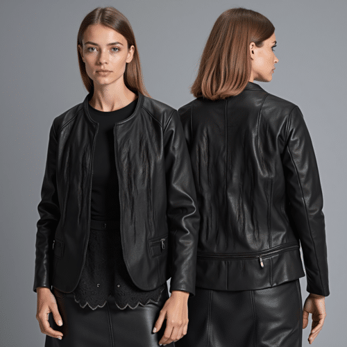 women's black leather jacket 1 women's black leather jacket