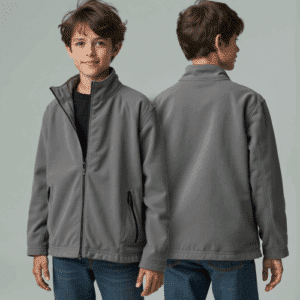 grey softshell jacket for kids