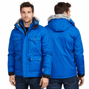 men's quilted insulated winter jacket