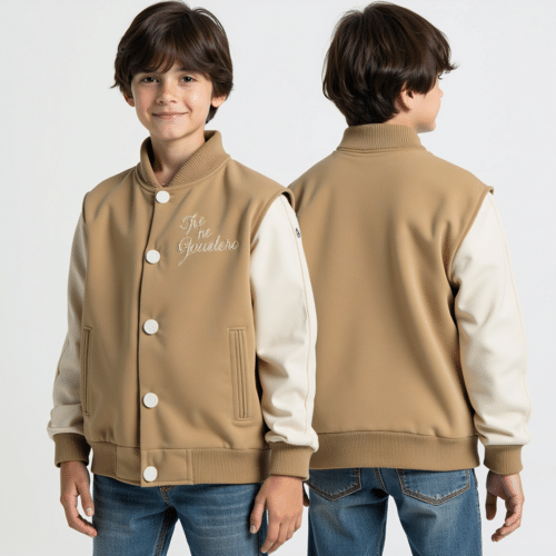 children's two-tone varsity jacket