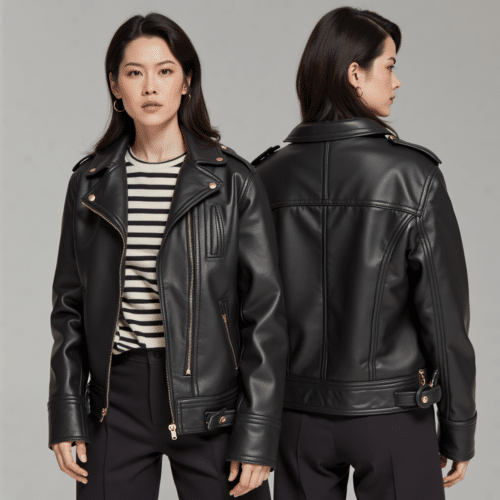 women's black leather biker jacket 1 women's black leather biker jacket