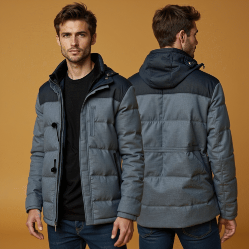 men's quilted winter jacket - OEM by Eton Garment 1 men's quilted winter jacket