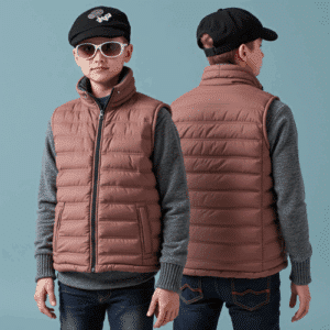 youth padded sleeveless puffer vest