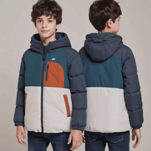 kids color-block puffer jacket