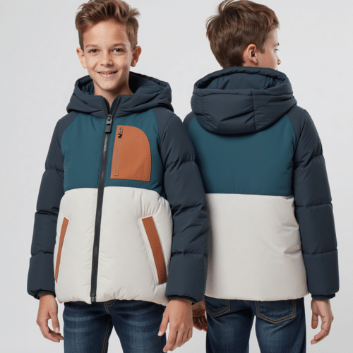 kids color-block puffer jacket 1 kids color-block puffer jacket