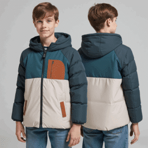 youth color-blocked puffer jacket