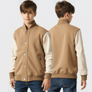 two-tone varsity jacket for boys
