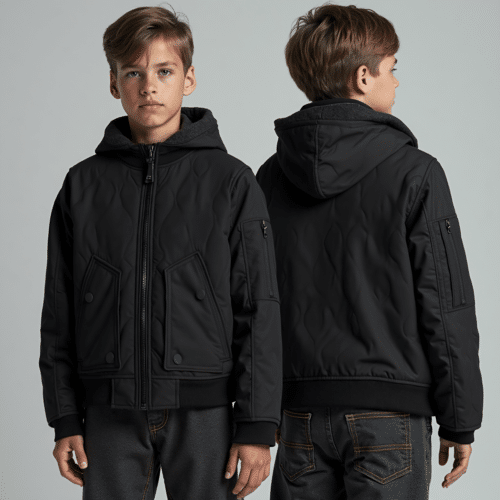 Youth Quilted Bomber Jacket with Hood - youth quilted bomber jacket with hood 1 youth quilted bomber jacket with hood