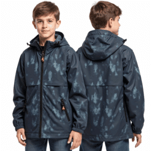 boys weather resistant jacket with hood