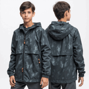 Kids water-resistant windproof outdoor jacket