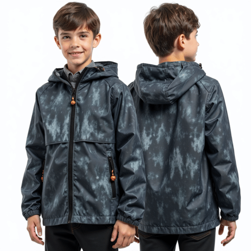 Kids Hooded Jacket Cloud Pattern 1 kids hooded jacket cloud pattern