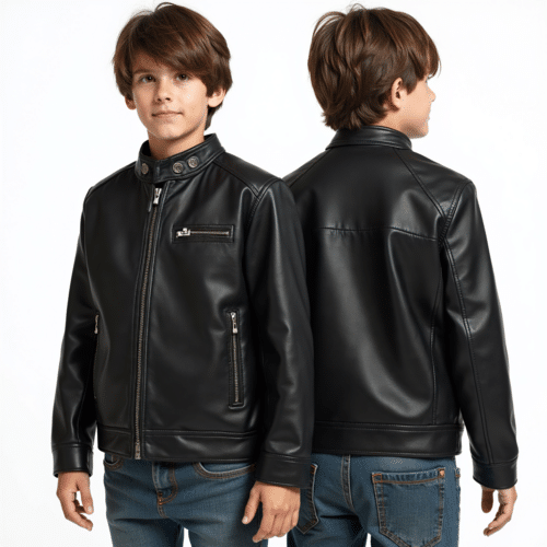 boys black faux leather jacket 1 boys black faux leather jacket