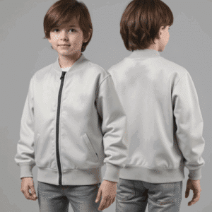 kids light grey bomber jacket