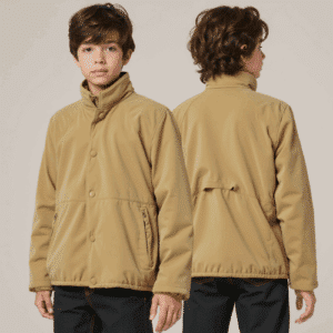 kids softshell jacket with high collar