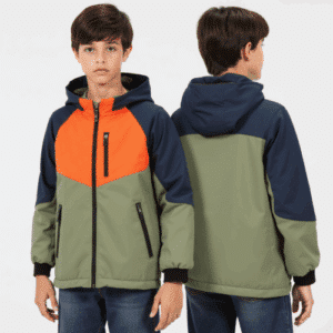boys color-block hooded jacket