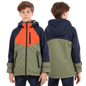 water-resistant boys color-blocked winter jacket