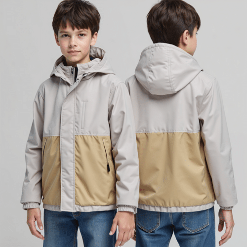water-resistant color-block hooded jacket for boys 1 water-resistant color-block hooded jacket for boys
