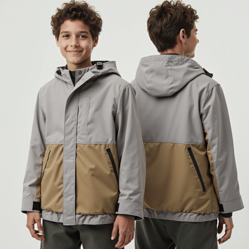 two-tone hooded weather jacket 1 two-tone hooded weather jacket