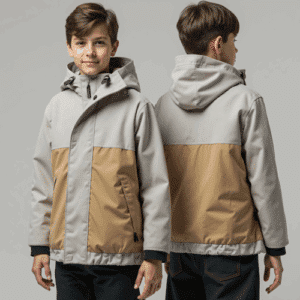 color-block hooded jacket for boys