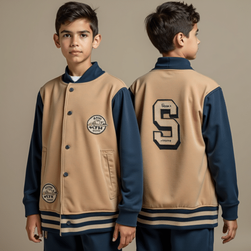 youth varsity jacket camel navy 1 youth varsity jacket camel navy