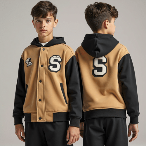 youth varsity jacket with patches - OEM by Eton 1 youth varsity jacket with patches