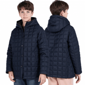 children's quilted jacket with hood