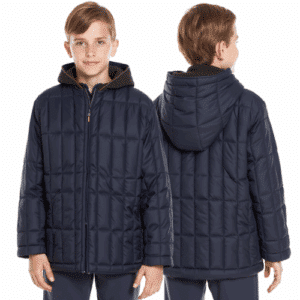boys navy quilted puffer jacket