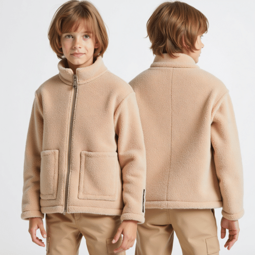 beige sherpa fleece jacket for kids 1 beige sherpa fleece jacket for kids
