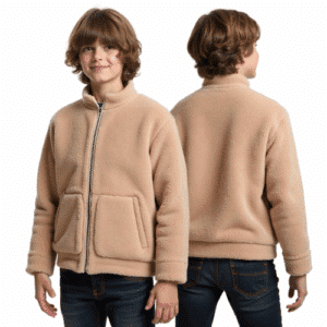 kids sherpa fleece jacket