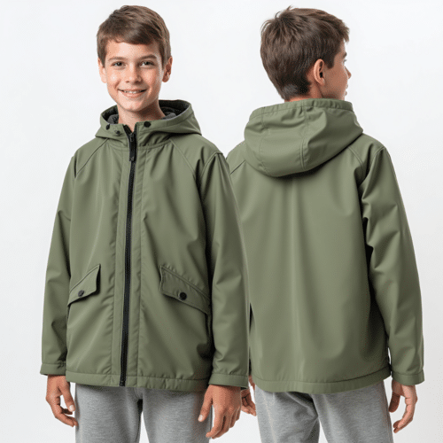 Olive Green Boys Outdoor Jacket 1 olive green boys outdoor jacket
