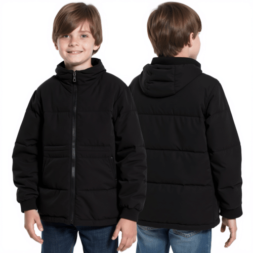 Kids Black Puffer Jacket 1 kids black puffer jacket