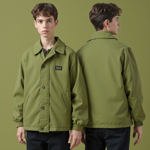 Men's olive green utility jacket 1 Men's olive green utility jacket