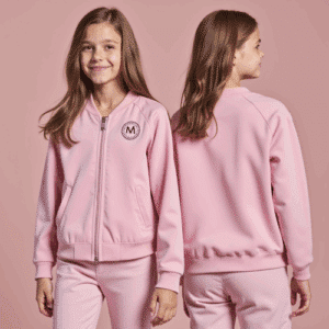 pink girls tracksuit set