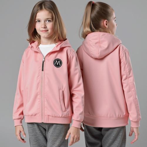 pink children's hooded jacket 1 pink children's hooded jacket