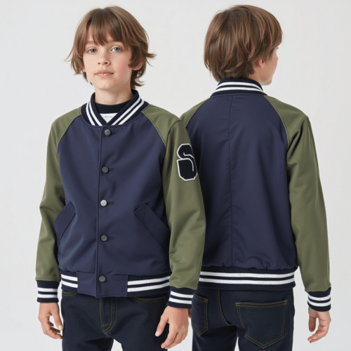 navy olive varsity jacket for kids 1 navy olive varsity jacket for kids