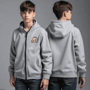 youth full-zip hoodie helmet laurel patch