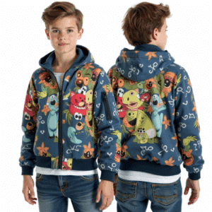colorful animal hoodie for kids