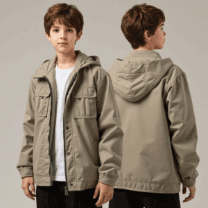 youth hooded jacket with zip