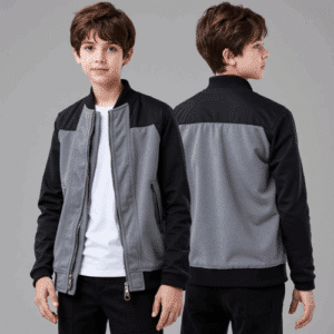 youth color block bomber jacket