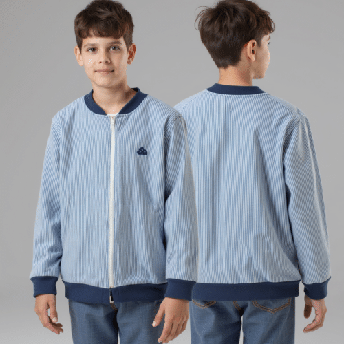 Boys Pinstripe Zip Jacket 1 boys pinstripe zip jacket