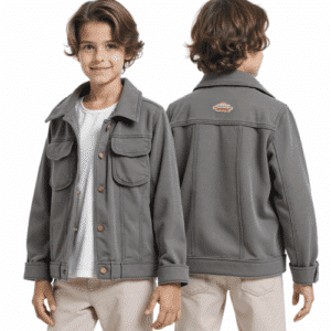 durable gray children's jacket