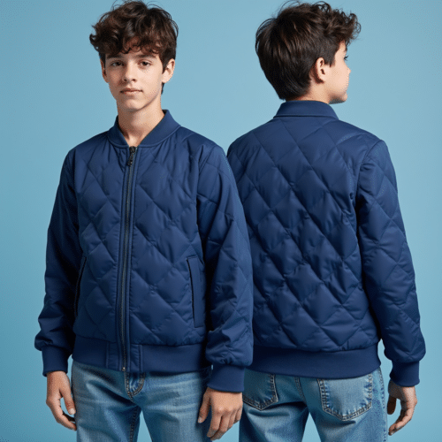youth navy quilted bomber jacket 1 youth navy quilted bomber jacket