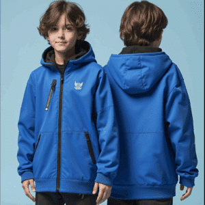 youth blue hooded jacket
