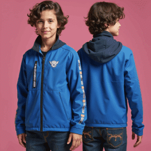 royal blue boys softshell jacket