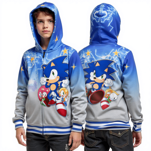 Sonic the Hedgehog kids hoodie | Graphic Sonic Hoodie by Eton OEM 1 Sonic the Hedgehog kids hoodie