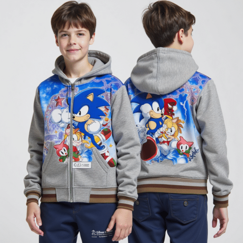 sonic character hoodie with print | OEM by Eton 1 sonic character hoodie with print