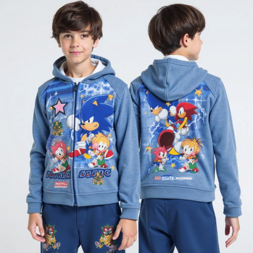 Sonic themed kids hoodie and pants